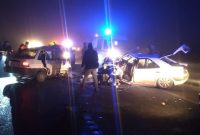 در پی برخورد زانتیا با سمند در محور میانه سرچم پنج تن روانه بیمارستان شدند
