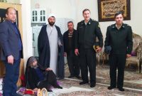 دیدار فرمانده انتظامی شهرستان “میانه” با  مادر شهید ” مسیب بیگ نشین
