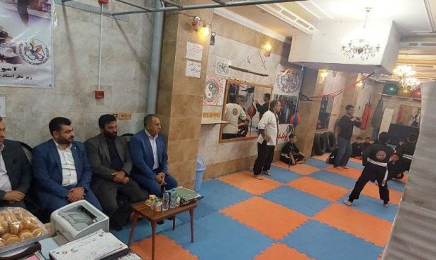 حضور رئیس هیات  کونگ فو آذربایجان شرقی ومسئولان ورزش رزمی در باشگاه استاد عبدالهی تبریز