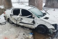 چهار مجروح بر اثر سقوط پژو به داخل پل در محور مرند صوفیان