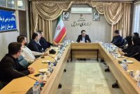 دیدار دبیر و روسای کمیسیون‌های مؤسسه بین‌المللی خانه صلح استان با فرماندار اردبیل