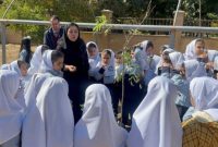 کاشت نهال به یاد «کودکان شهید» توسط مدرسه یاقوت در مرکز شماره ۳ کانون تبریز