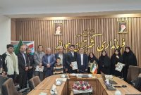 مراسم تقدیر از میثم رشتبر، جوان نمونه و رکورددار ورزش‌های رزمی در شهرستان هوراند  